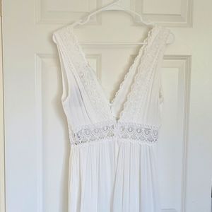 Forever 21 white hippie style dress